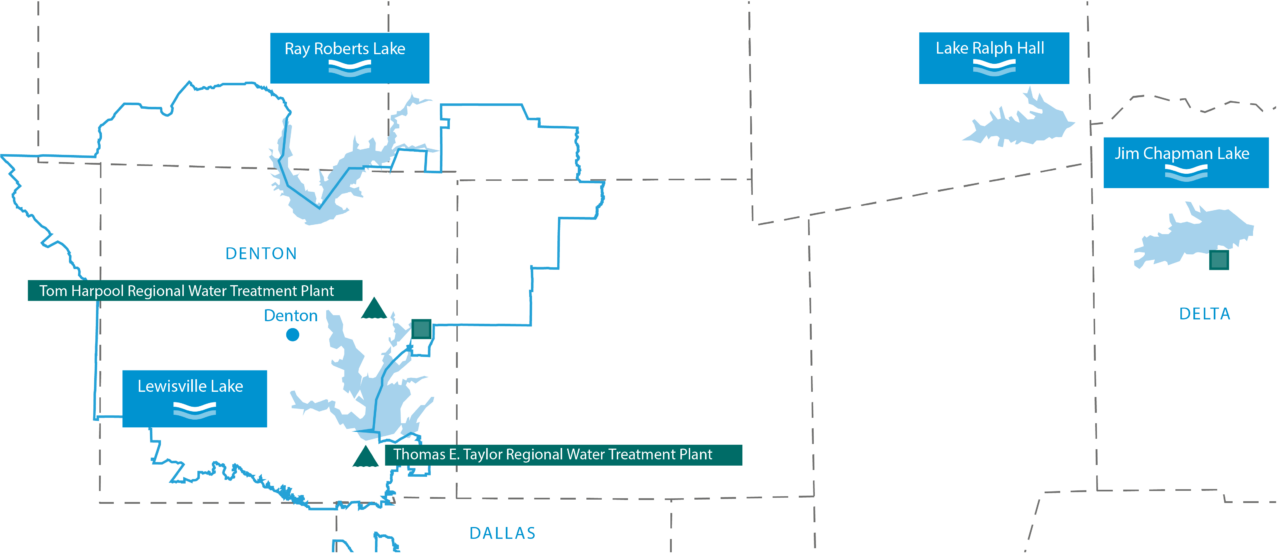 Lake Ralph Map Tx Water Sources - UTRWD