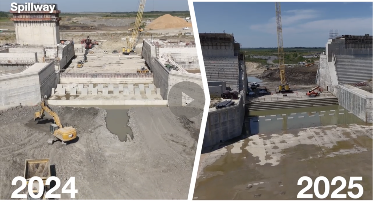 Lake Ralph Hall 2025 Construction Milestones Video