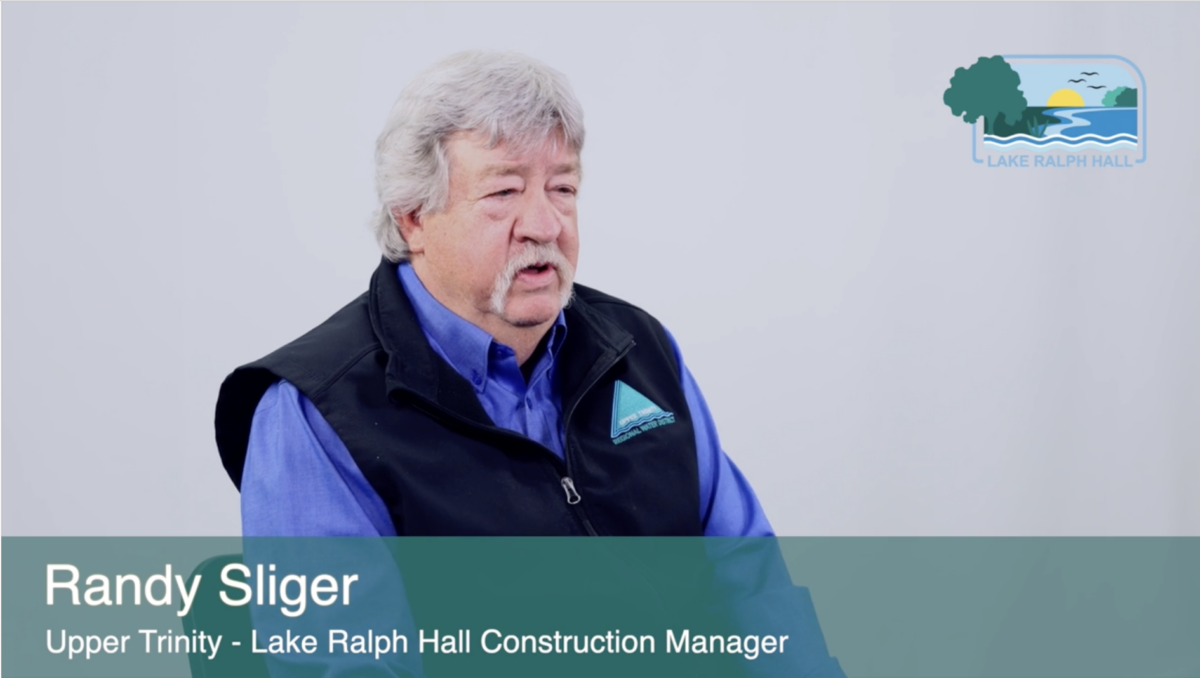 Video of Randy Sliger's role on the Lake Ralph Hall Project